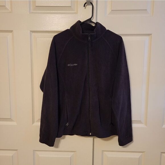 Columbia black fleece full zip jacket - Picture 1 of 10